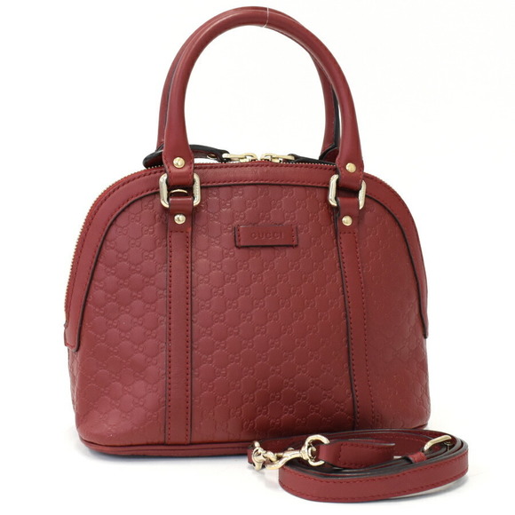 Gucci Red Leather Bag ssima Shoulder - Picture 1 of 8